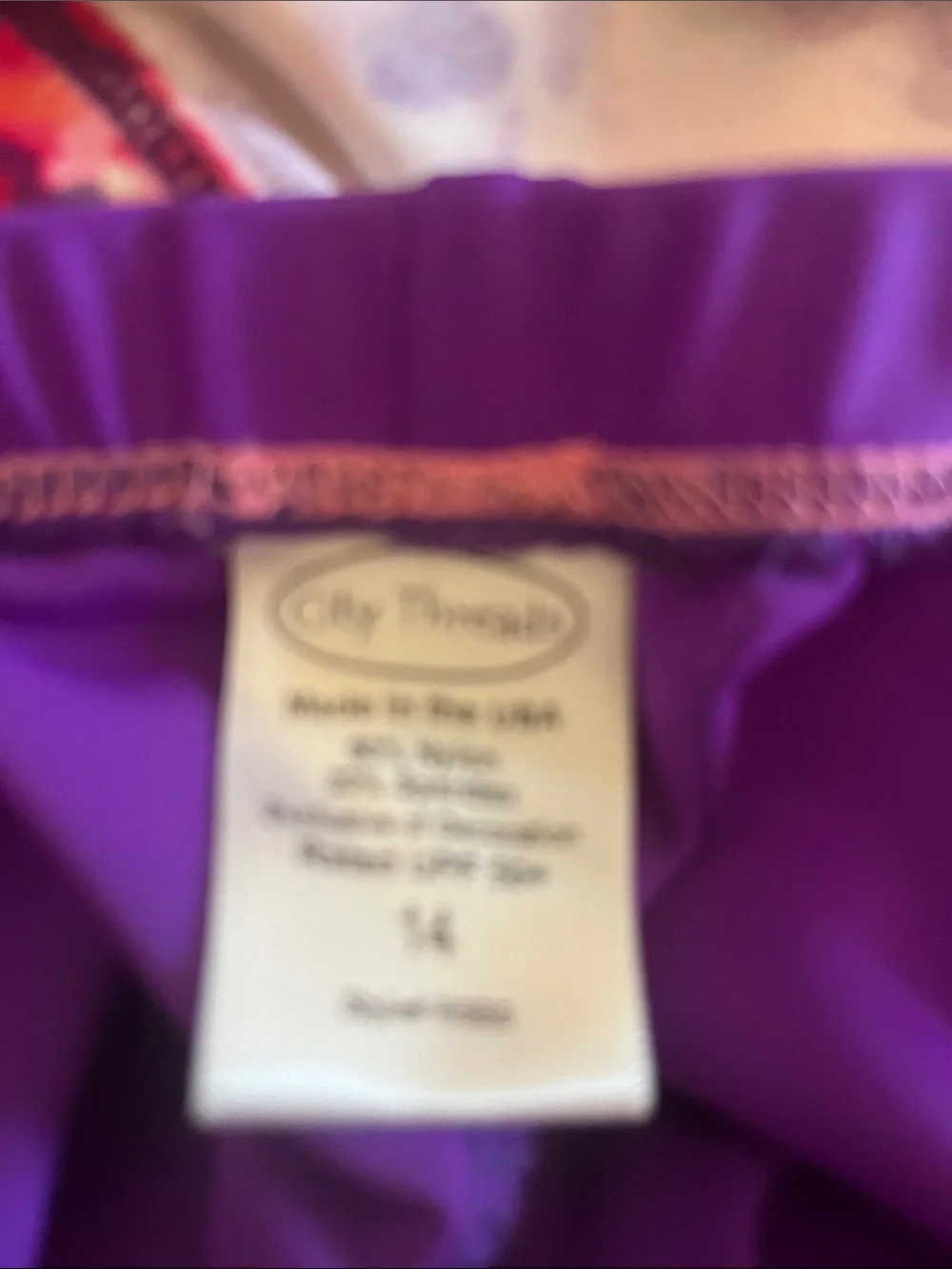City Threads Purple Athletic swim Shorts spf 50
